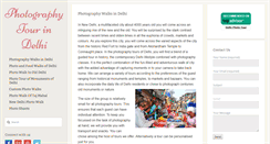 Desktop Screenshot of photographytourindelhi.com
