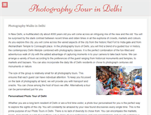 Tablet Screenshot of photographytourindelhi.com